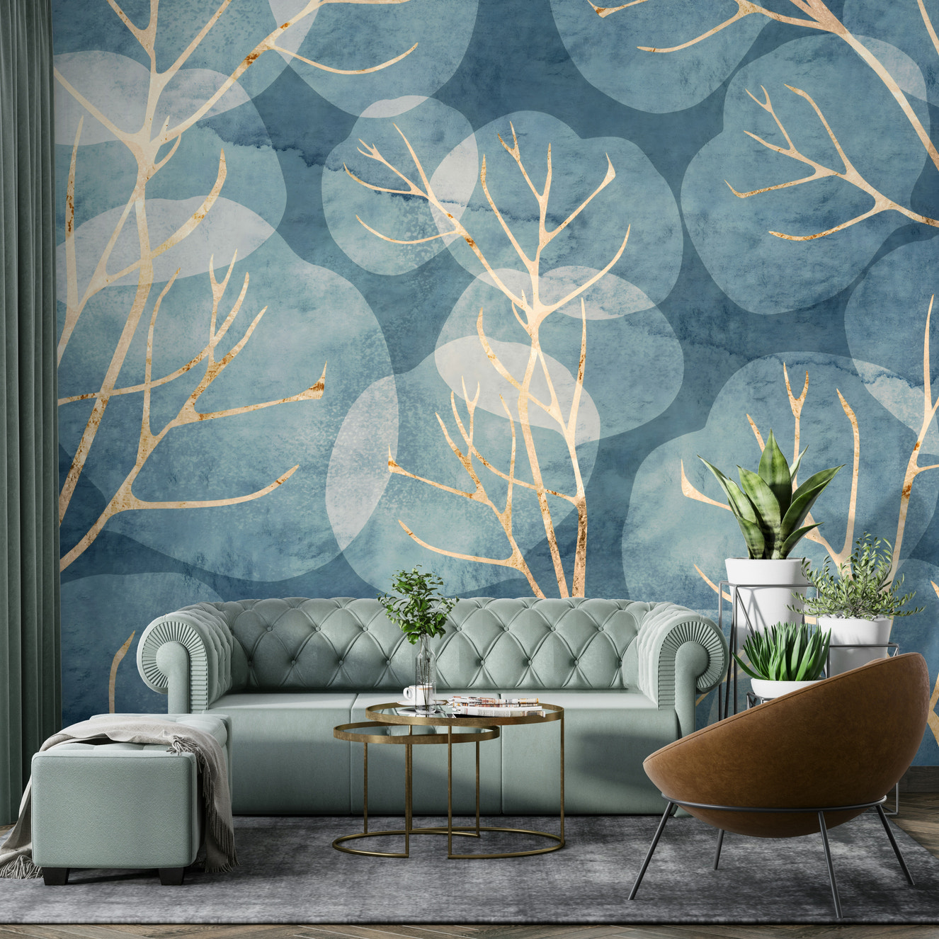 Modern contemporary wallpaper design